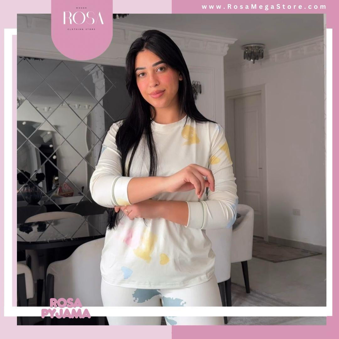 بيجامه ابيض الوان
