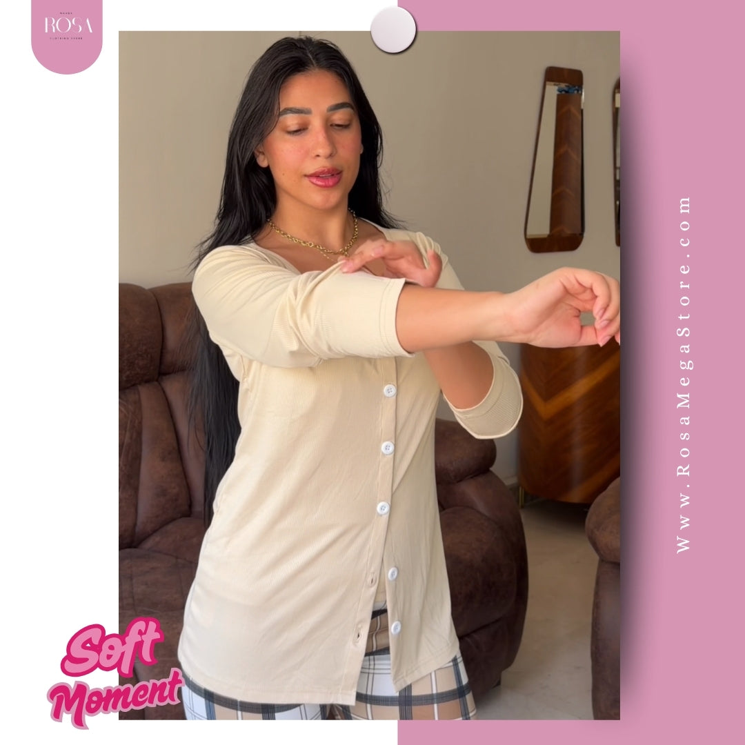 Pjama 3P Beige