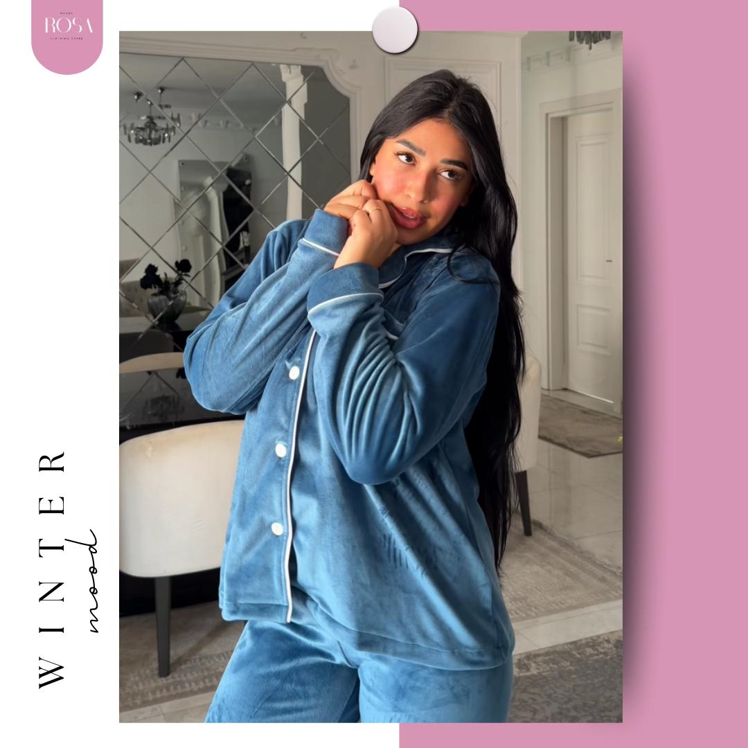 بيجامه هايدي ازرق جينز