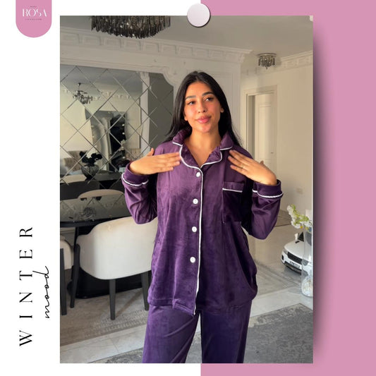 بيجامه هايدي بنفسجي