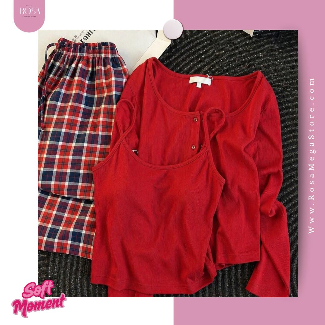 Pjama 3P Red