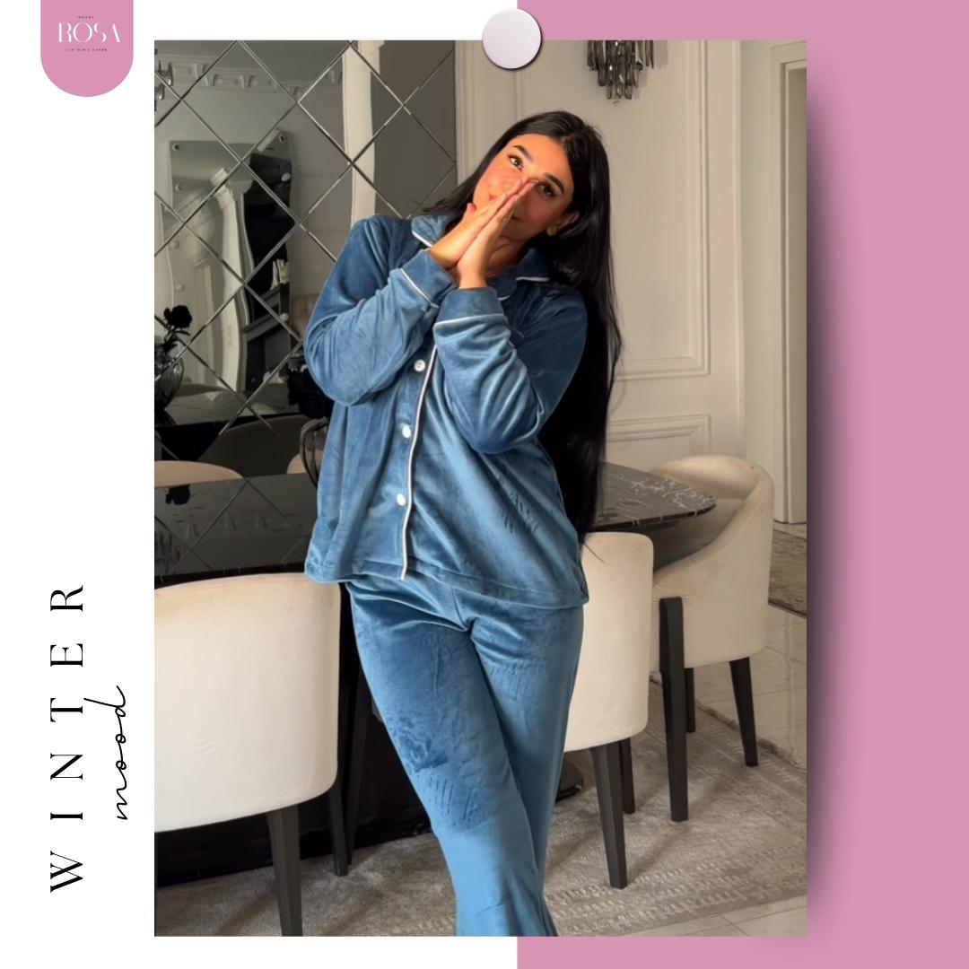 بيجامه هايدي ازرق جينز