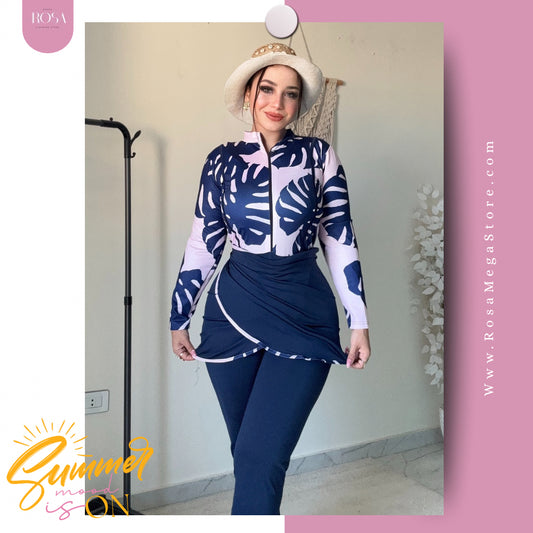 بوركيني كحلي في بينك