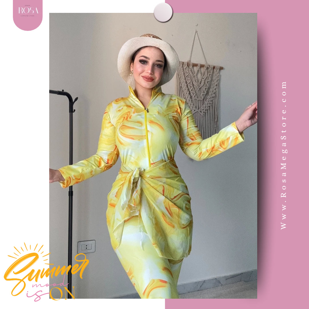 بوركيني اصفر 4P